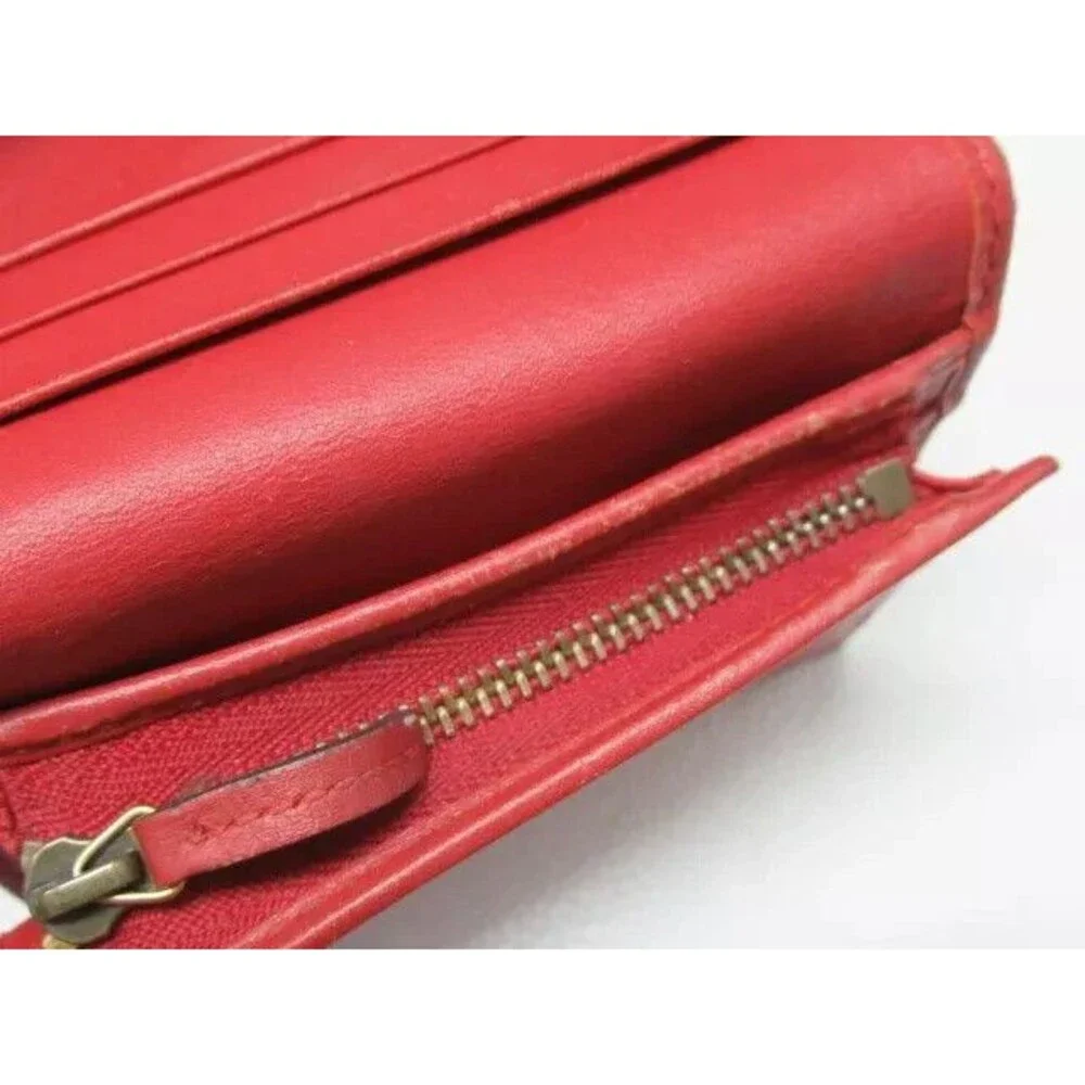 GUCCI Cherry GG Monogram Supreme Canvas Compact Bi Fold Wallet 476050 - Picture 6 of 12
